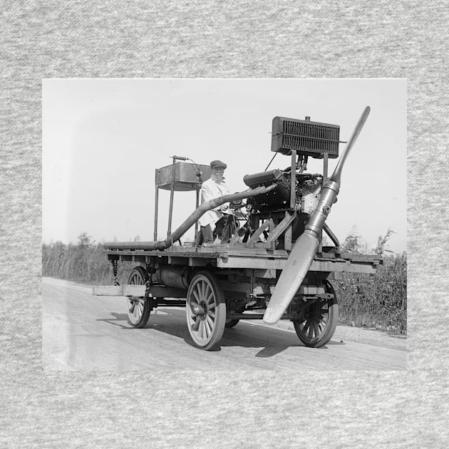 Bizarre Propeller Vehicle, 1922. Vintage Photo by historyphoto